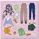 Книга Стильна красуня. Одягни ляльку. Жовта (Глорія), фото 3