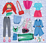 Книга Стильна красуня. Одягни ляльку. Рожева (Глорія), фото 3