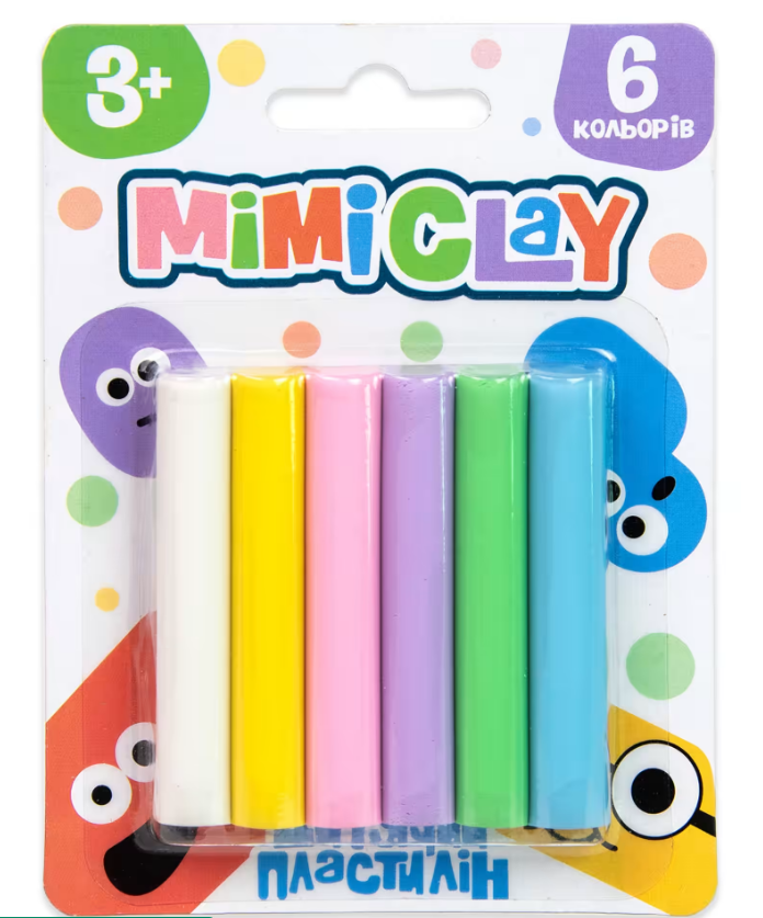 Набір для креативної творчості Mimi clay 6 кольорів 30425 (Strateg), фото 1