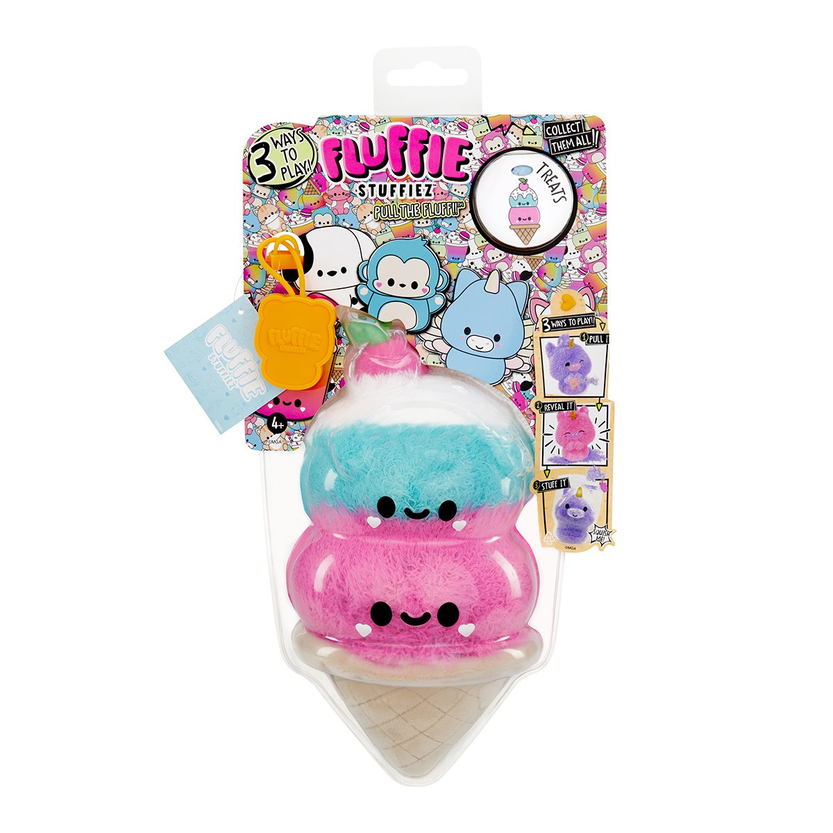 М’яка іграшка-антистрес FLUFFIE STUFFIEZ серії "Small Plush" - МОРОЗИВО, фото 1