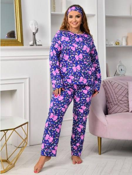 Тепла жіноча піжама домашня кофта і штани 46-48, 50-52, 54-56, 58-60 (327), фото 1