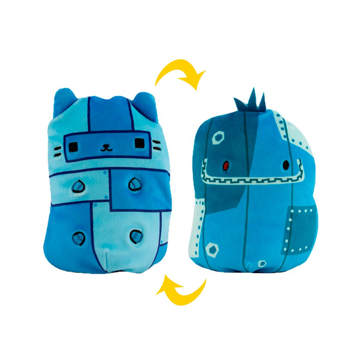 М’яка іграшка Cats Vs Pickles 2 в 1 – КОТИК ТА ОГІРОК БЛУ, фото 1