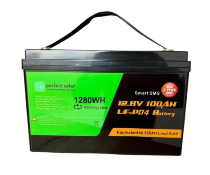 Акумулятор Perfect Solar LiFePO4 12.8V/100AH ​​(1280W*h) (літій-залізо-фосфатний акумулятор для ДБЖ)