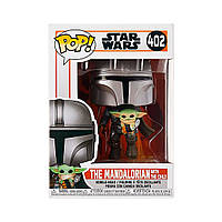 Ігрова фігурка FUNKO POP! серії "Мандалорець" МАНДАЛОРЕЦ, ЩО ЛЕТИТЬ З МАЛІШОМ