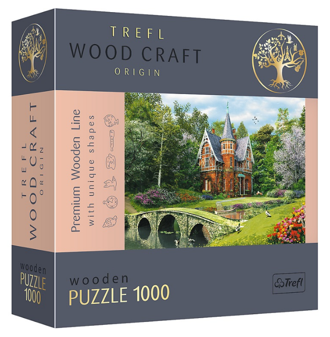 Пазли фігурні з дерева Вікторіанський будинок (1000 ел.) 20145 (Trefl), фото 1