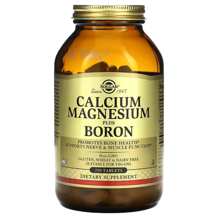 Calcium Magnesium Plus Boron Solgar 250 таблеток, фото 1