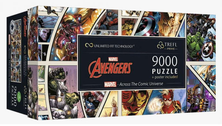 Пазли Безмежна колекція. Месники. Marvel. Across The Comic Universe (9000 ел.) 81022 (Trefl)