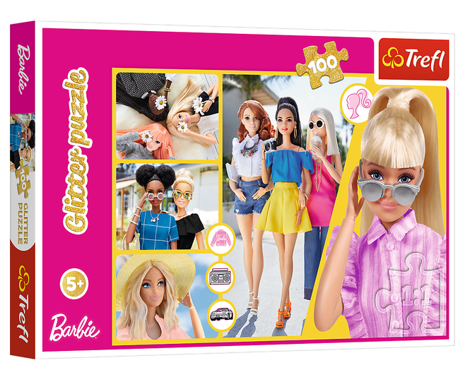 Пазли Глітерні Барбі. Glitter Dolls (100 ел.) 14830 (Trefl)