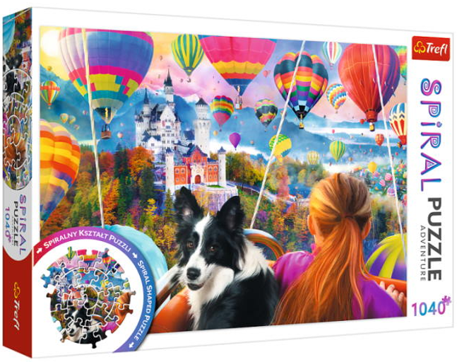 Пазли Spiral. Фестиваль повітряних куль. Balloon Festival (1040 елм.) 40018 (Trefl)