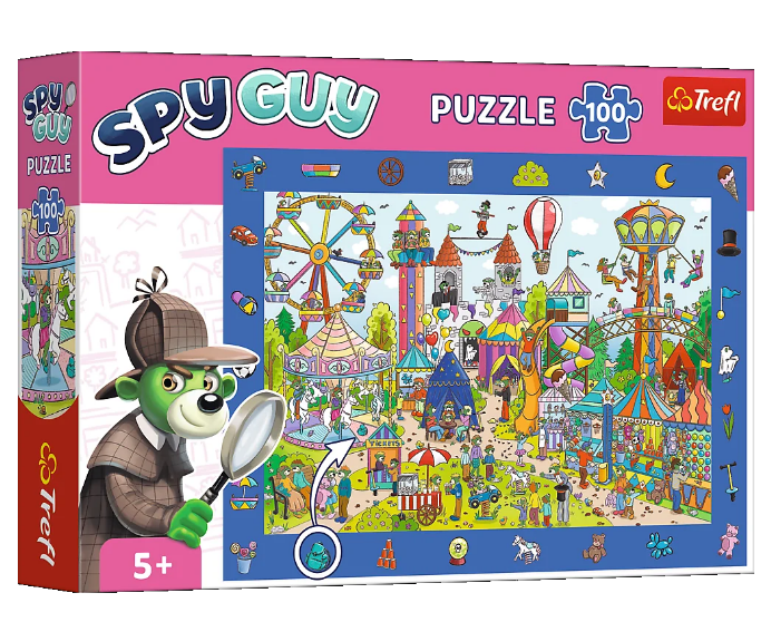 Пазли Spy Guy. Шпигун. Парк розваг (100 ел.) 15592 (Trefl)