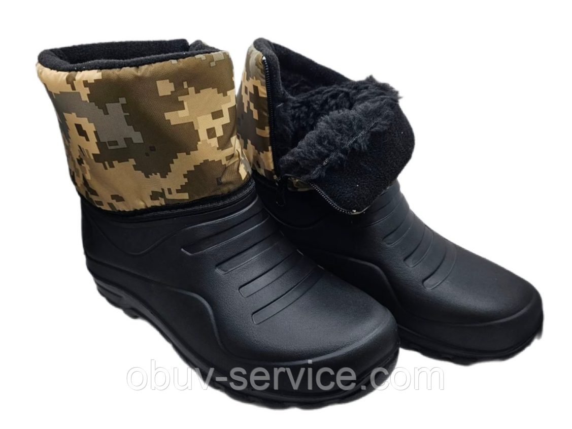 Чоботи чоловічі Лідер СМ-5 змійка Пограбник пісок (8 пар 41-46)