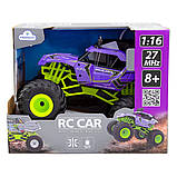 Автомобіль BIGFOOT OFF-ROAD з р/к – VIOLET (1:16, 27 МГц (MHz)), фото 2