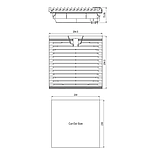 Щитовий вентилятор з фільтром NTL-FFL-255, 220VAC (272/316 м3/год), фото 6