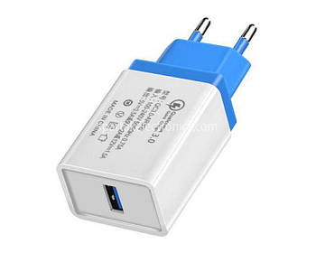 Адаптер Fast Charge QC3.0 USB AR 60/ 4311 WHITE (300)