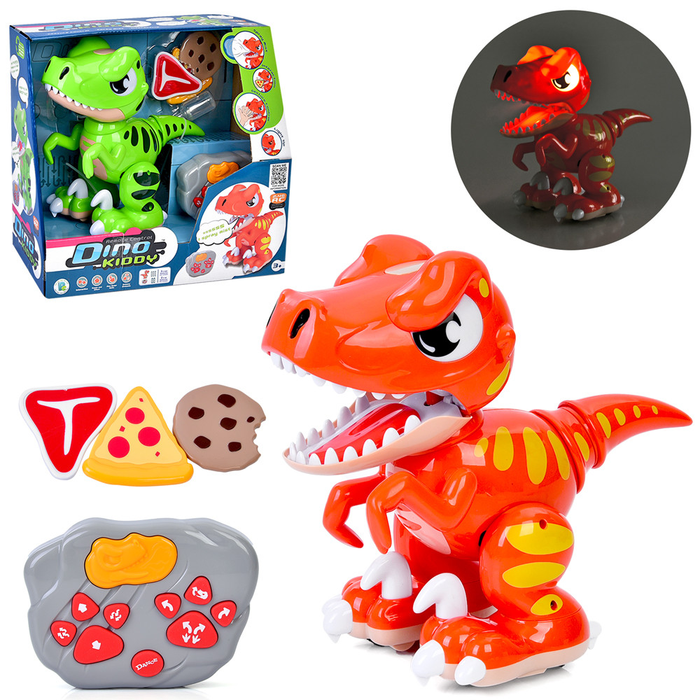 Динозавр 10622 радіокер.2,4G,пар/дим,їздить,танцює,2 кольори,муз.,світло,бат.,кор.,31-28,5-15см., фото 1