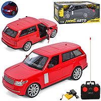 Машина M 4912 1:12, радіокер., акумулятор, гум. колеса, 2 кольори, USB, світло, бат., кор., 46-18-18 см.