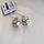 Срібний набір з великим фіанітом 9 мм Білий Сережки Кулон Ланцюжок, фото 9