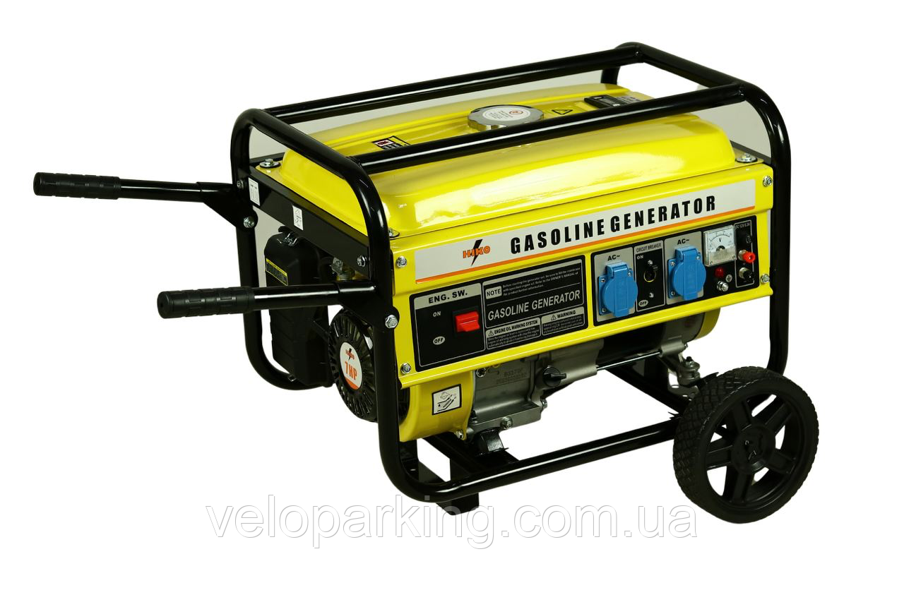 Генератор BISON BS3500LPG NIKO (бензин + газ) 2.8 -3,0 кВт, плюс ручки та колеса