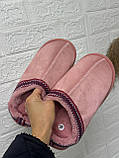 Стильні угги з вишивкою у рожевому кольорі, фото 2