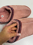 Стильні угги з вишивкою у рожевому кольорі, фото 3