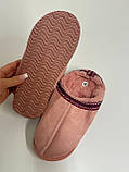 Стильні угги з вишивкою у рожевому кольорі, фото 5
