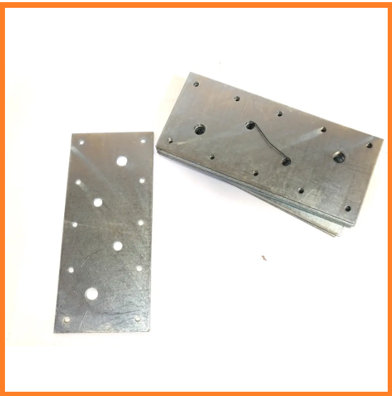 Пластина перфорована 180х80 (шир.80 мм, довжина.180 мм) товщина 2.2 мм, фото 1