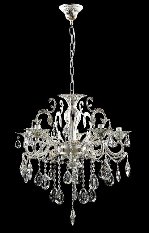 Класична люстра L555M/5 (WT+GD), фото 1