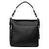 Сумка жіноча шкіряна на плече чорна подвійне відділення з перегородкою на блискавці класична Alex Rai 8779-9, фото 8