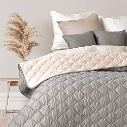 Покривало на ліжко диван 210х240 см IDEIA стьобане двостороннє якісна стібка мікрофібра