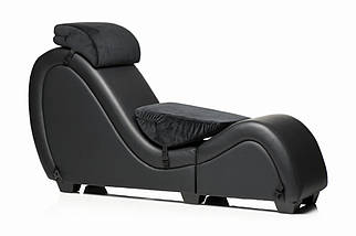 Секс-крісло з подушками Master Series Kinky Sex Lounge with Cushions — Black, фото 2
