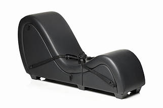 Секс-крісло з подушками Master Series Kinky Sex Lounge with Cushions — Black, фото 4