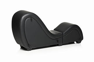 Секс-крісло з подушками Master Series Kinky Sex Lounge with Cushions — Black, фото 5