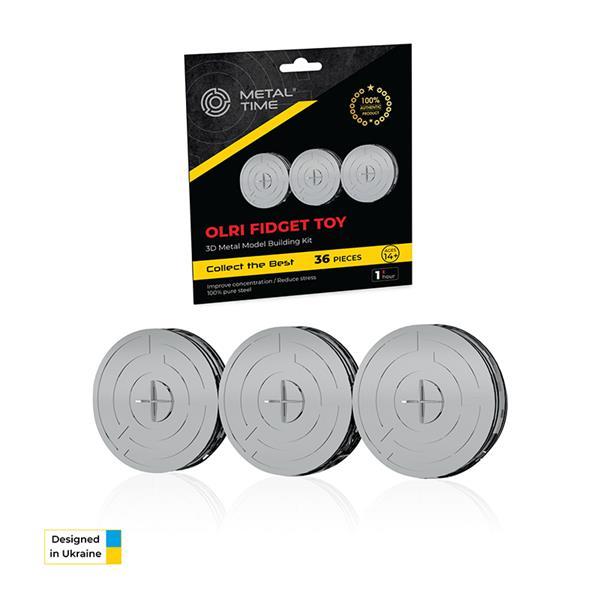 Колекційна модель-конструктор Metal Time Фіджет OLRI (MT049), фото 1