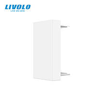 Заглушка для розетки LIVOLO, біла, модуль 22.5×45 мм, 0.5 поста (VL-FCMB-1WP)