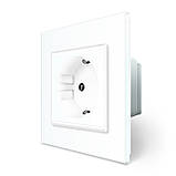 Розумна розетка EC з заземленням Livolo білий (VL-M7FCTC16AZ2-2WP), фото 3