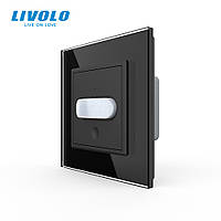 Датчик присутності та руху з автоматичним та ручним керуванням Livolo чорний скло (VL-C7FCU-2BP)