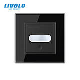 Датчик присутності та руху з автоматичним та ручним керуванням Livolo чорний скло (VL-C7FCU-2BP), фото 4