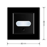 Датчик присутності та руху з автоматичним та ручним керуванням Livolo чорний скло (VL-C7FCU-2BP), фото 7
