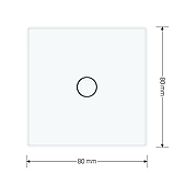 Сенсорна кнопка 1 сенсор 12/24V Livolo білий скло (VL-C701CH-11), фото 5