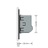 Сенсорна кнопка 1 сенсор 12/24V Livolo білий скло (VL-C701CH-11), фото 6