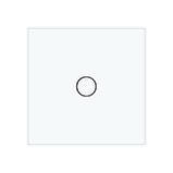 Розумний сенсорний ЕС вимикач 1 сенсор Livolo білий скло (VL-M7FC1Z2-2WP), фото 3