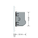 Розумний сенсорний ЕС вимикач 1 сенсор Livolo білий скло (VL-M7FC1Z2-2WP), фото 7
