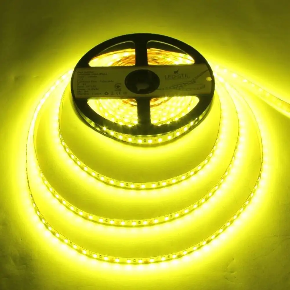 LED стрічка LED-STIL 9,6 W, 2835, 120 шт, IP33, 12V, лимонний колір світіння, фото 1