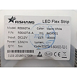 LED стрічка R0060TA-A, 4000K, 12W, 2835, 60 шт, IP33, 12V, 980LM, фото 2