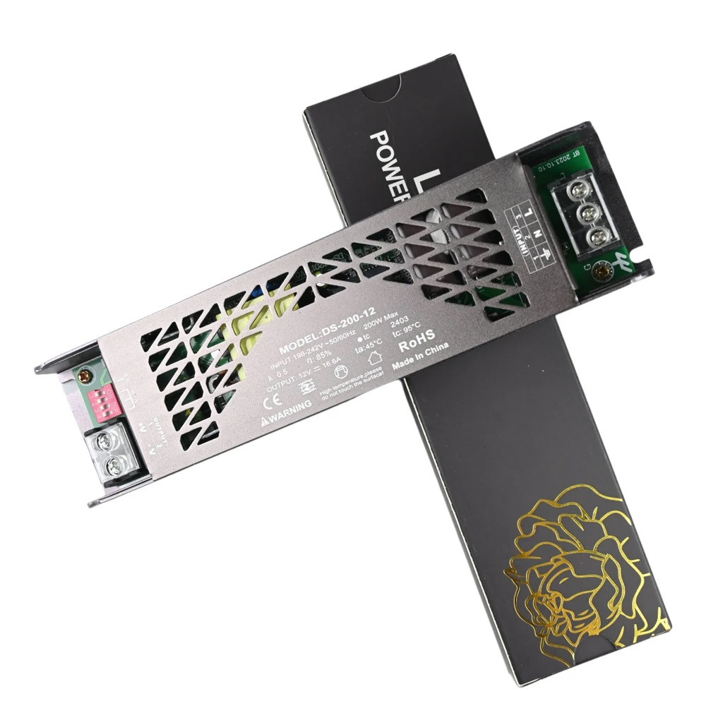 Блок живлення з плавним включенням та зміною яскравості LED стрічки 400Вт 24В IP20 (DS-400-24), фото 1