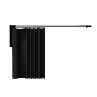 Електрокарниз для штор з електроприводом, WiFi та пультом, одностороннє відкривання, LIVOLO чорний (VL-SHQ011S1-BP)