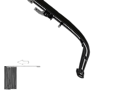 Електрокарниз для штор Wi-Fi з пультом, одностороннє відкривання, гнутий/арочний/радіусний/еркерний 0°–90°, LIVOLO (VL-SHQ011R1) Чорний