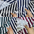 Тканина оксамит принт смужка Корея 150 см 240 г/м2 Рулон від 30 м, фото 2