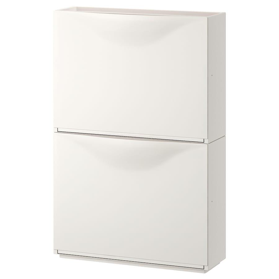 Тумба для взуття IKEA TRONES Біла 2 предмети 003.973.07