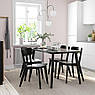 Стілець IKEA LISABO Чорний 604.467.86, фото 3